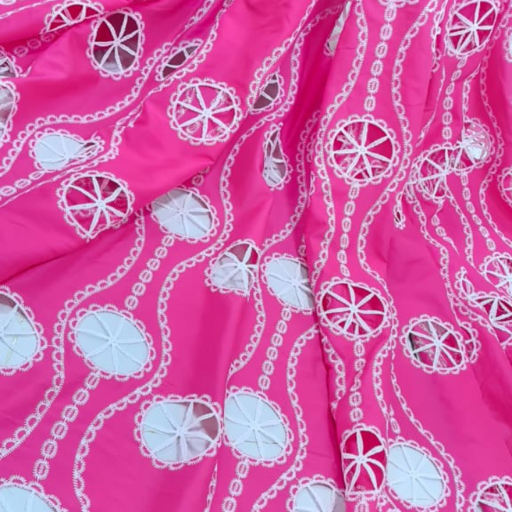 Shaded Crepe Cutwork Fabric
