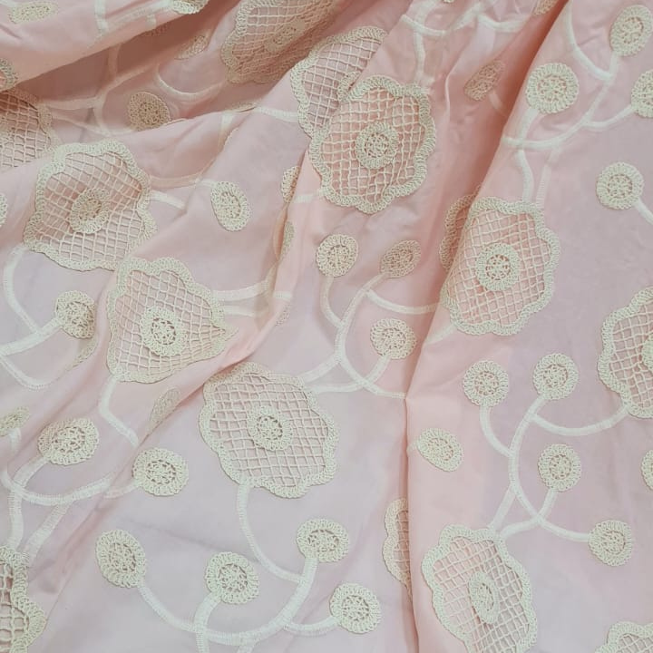 Cotton Embroidered Fabric