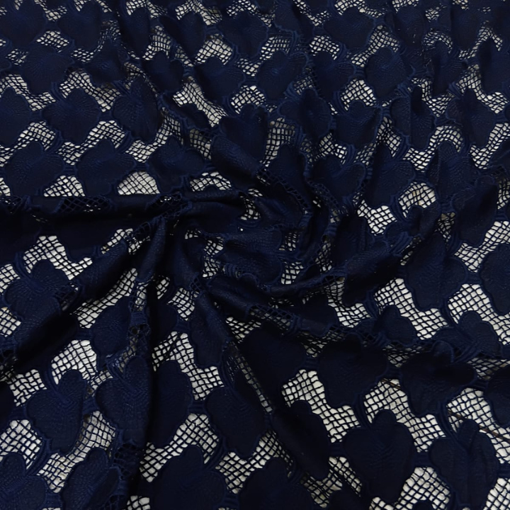 Premium Heart Pattern Crochet Lace Fabric 50 Inch Width Intricate Floral Net Mesh