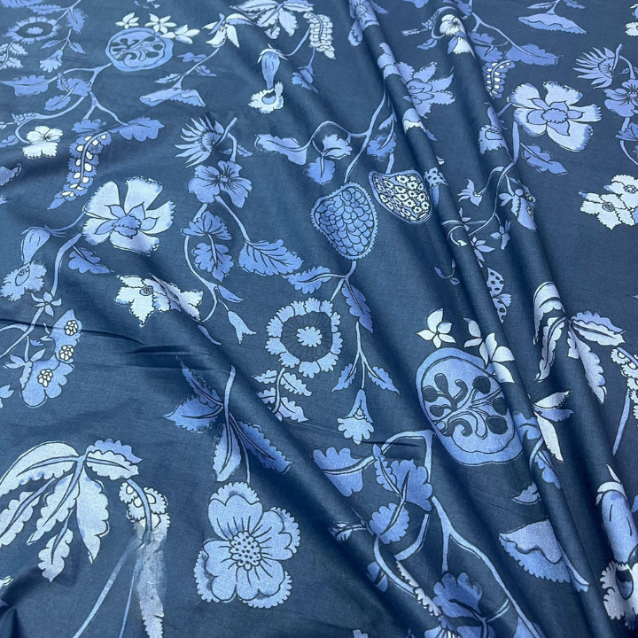 Premium Digital Floral Print Cotton Cambric Fabric 44 Width