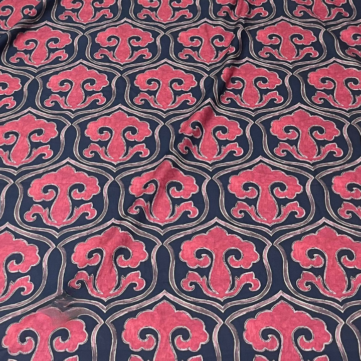 Ornate Ogee Cloud Digital Cotton Cambric prints 44 Width