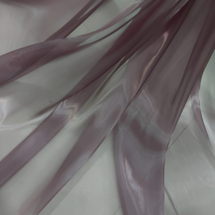 Fish Organza Fabric Big Width Sheer Shimmer Material