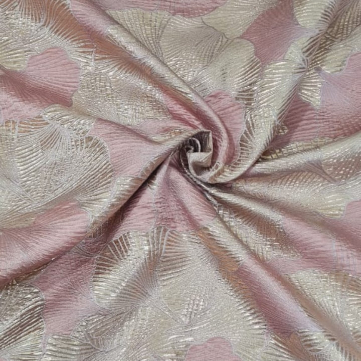 Zaria Brocade – Metallic Leaf Weave