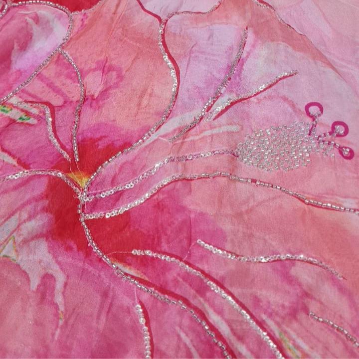 Premium Organza Embroidery Cutdana