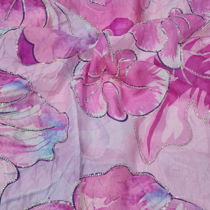 Premium Organza Embroidery Cutdana