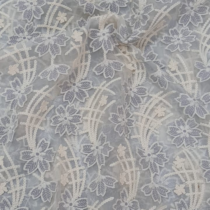 Floral Cascade Organza