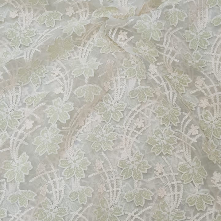 Floral Cascade Organza