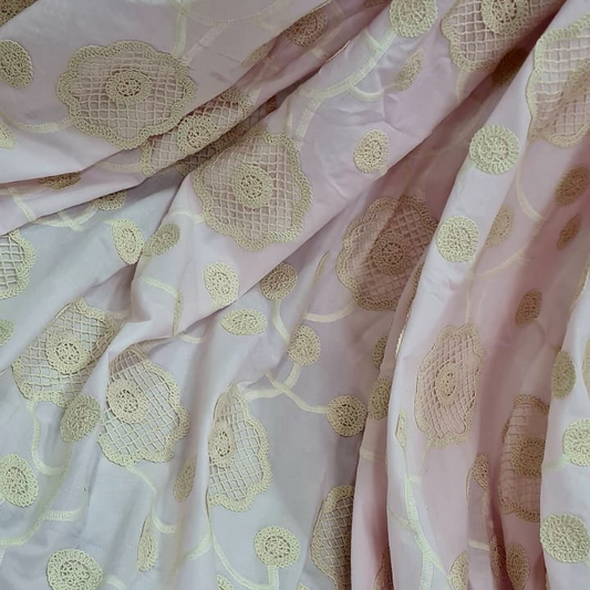 Cotton Embroidered Fabric
