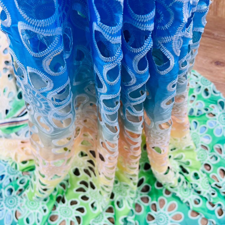 Flower-Shaped CREPE CUTWORK