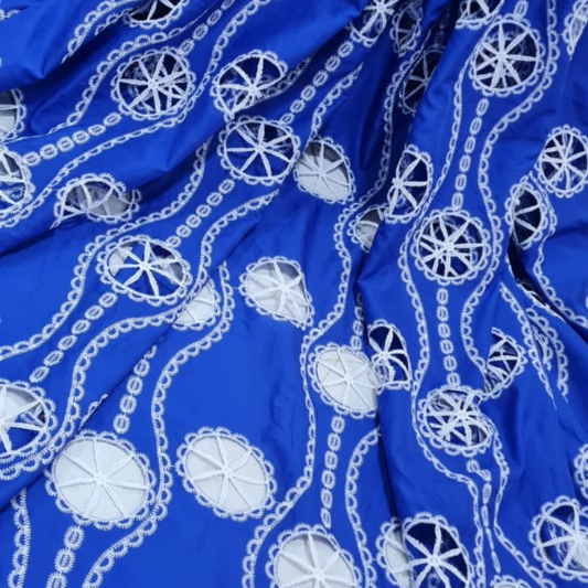 Shaded Crepe Cutwork Fabric