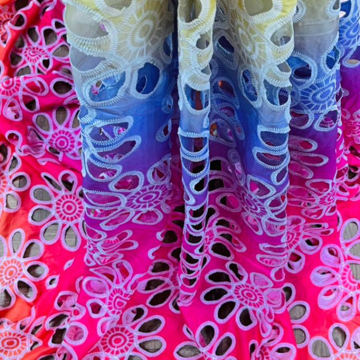 Flower-Shaped CREPE CUTWORK