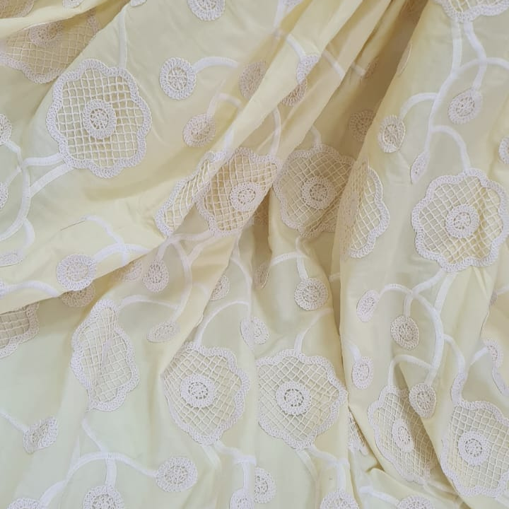 Cotton Embroidered Fabric