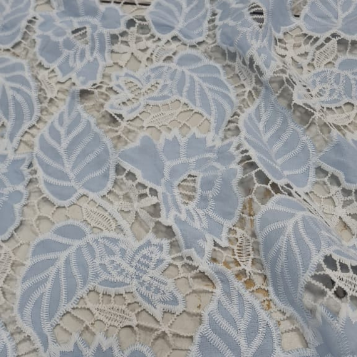 Cotton Cutwork Embroidery - Fabric