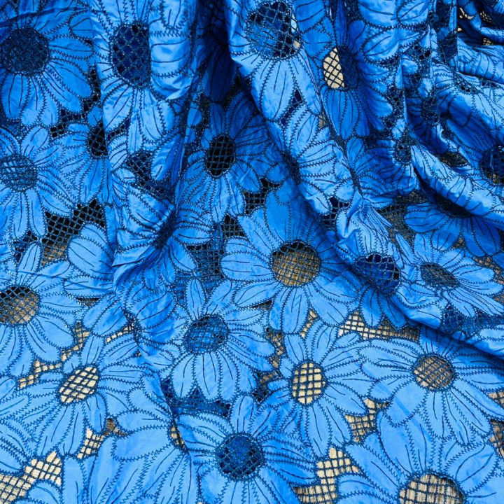 Crepe Cutwork Fabric