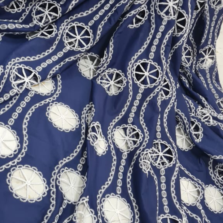 Shaded Crepe Cutwork Fabric