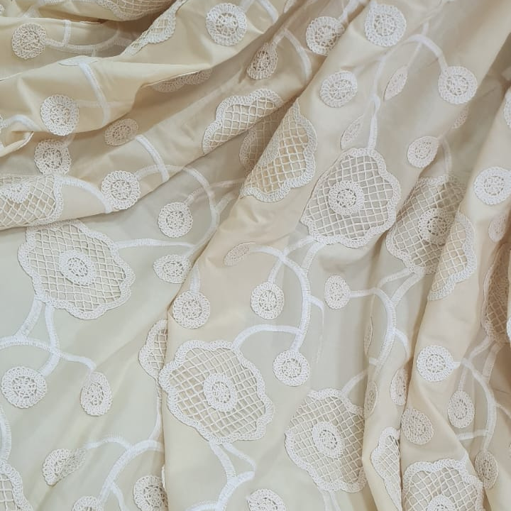 Cotton Embroidered Fabric