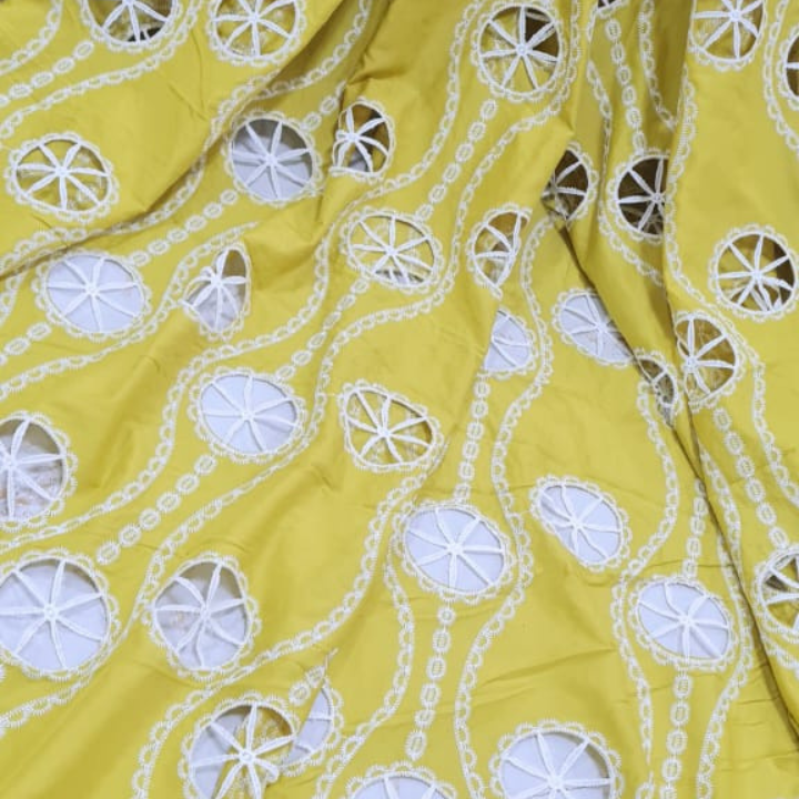 Shaded Crepe Cutwork Fabric
