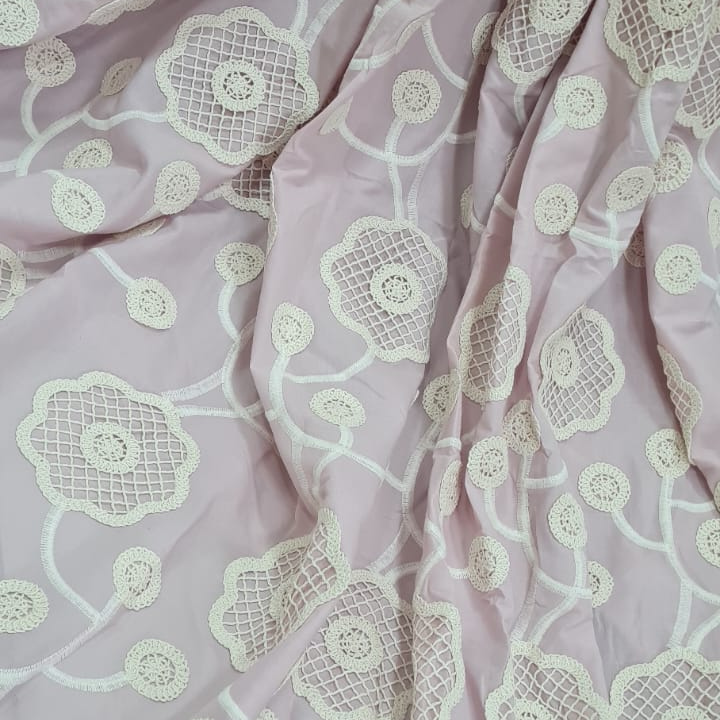 Cotton Embroidered Fabric
