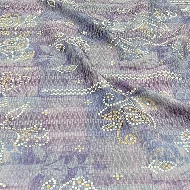 Premium Floral Print Belgium Linen Fabric Big Width