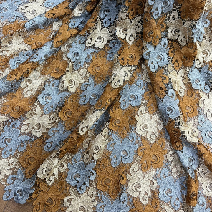 Luxury Textured Croatia Floral Fabrics Big Width