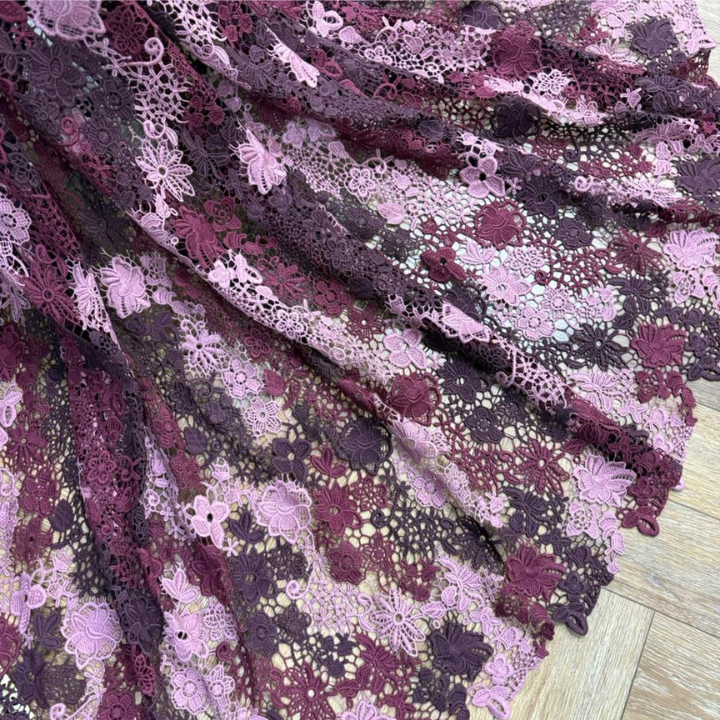 Luxury Textured Croatia Floral Fabrics Big Width