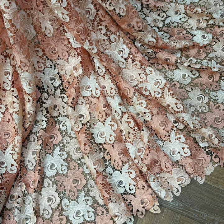 Luxury Textured Croatia Floral Fabrics Big Width