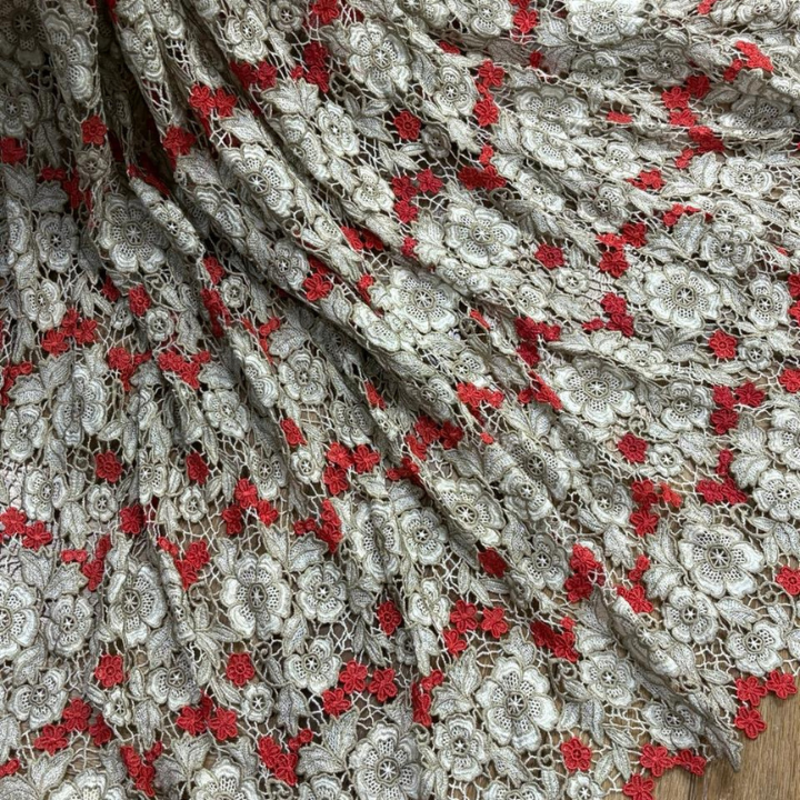 Luxury Textured Croatia Floral Fabrics Big Width