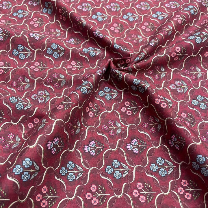 High Quality Big Width Cambric Cotton Prints Soft & Breathable Fabric
