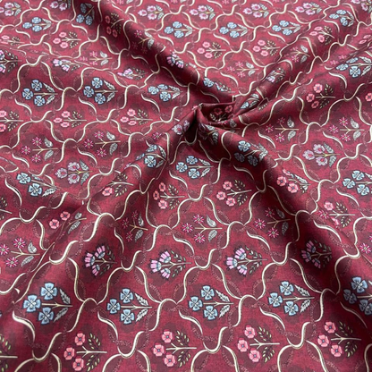 High Quality Big Width Cambric Cotton Prints Soft & Breathable Fabric