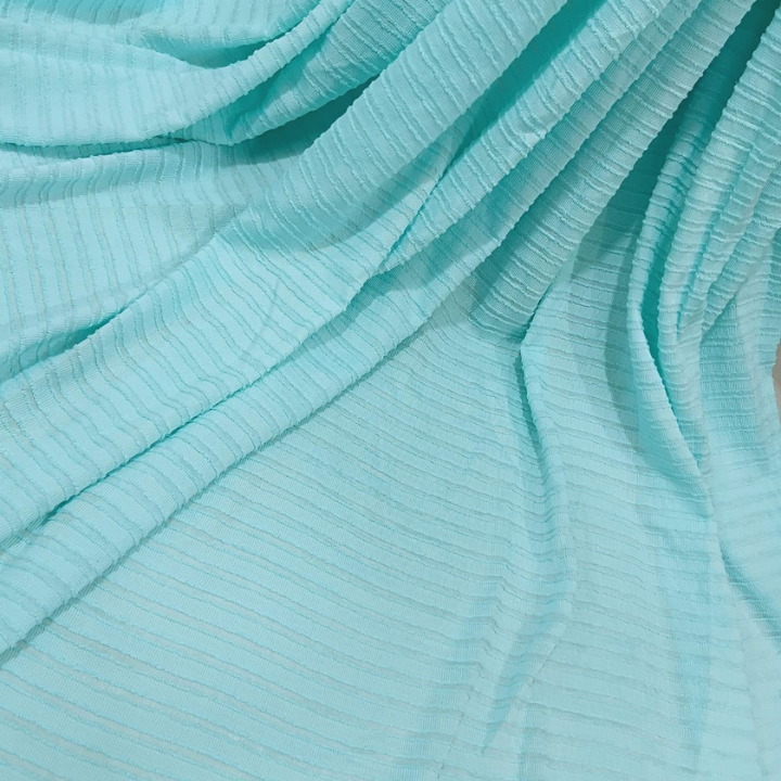 Cotton Self Striped Textured Fabric Big Width