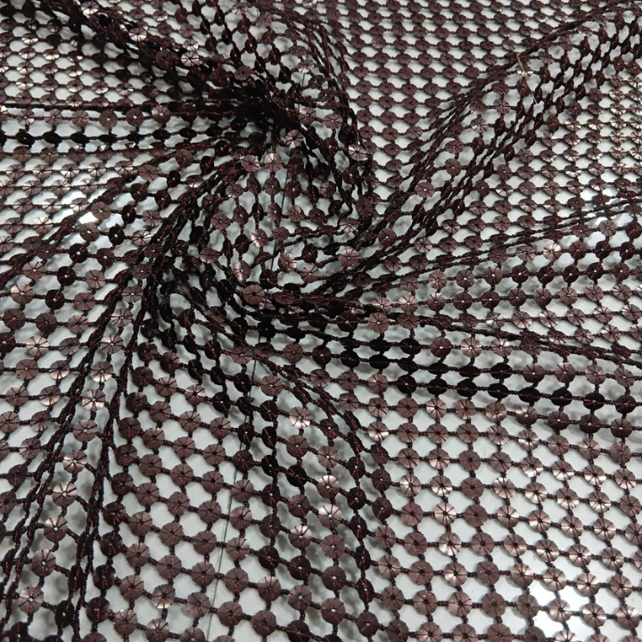 Premium Floral Cutwork Lace Fabric 36 Width Metallic Sequin Netting