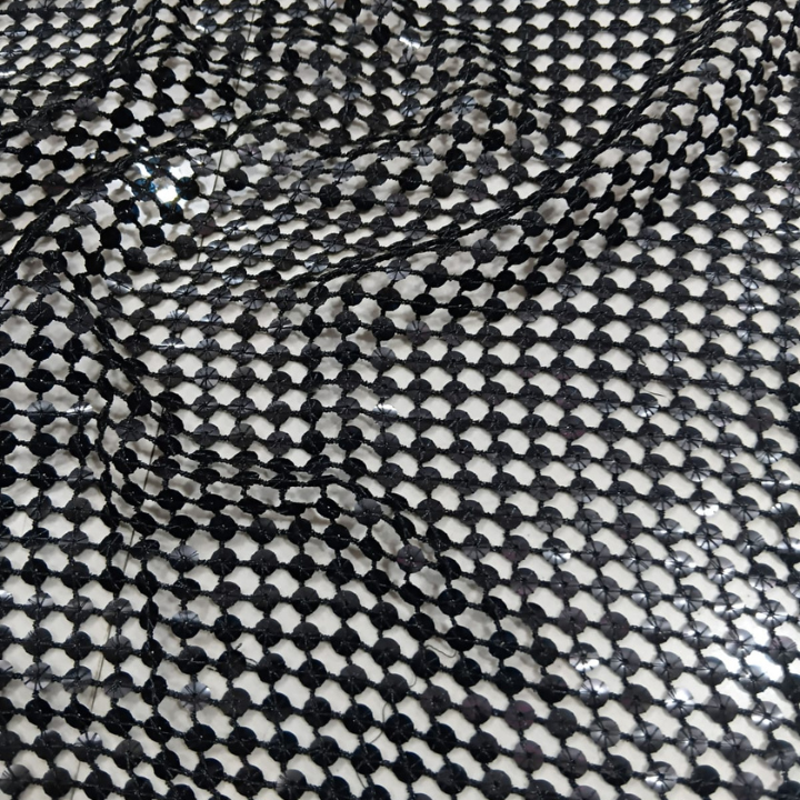 Premium Floral Cutwork Lace Fabric 36 Width Metallic Sequin Netting