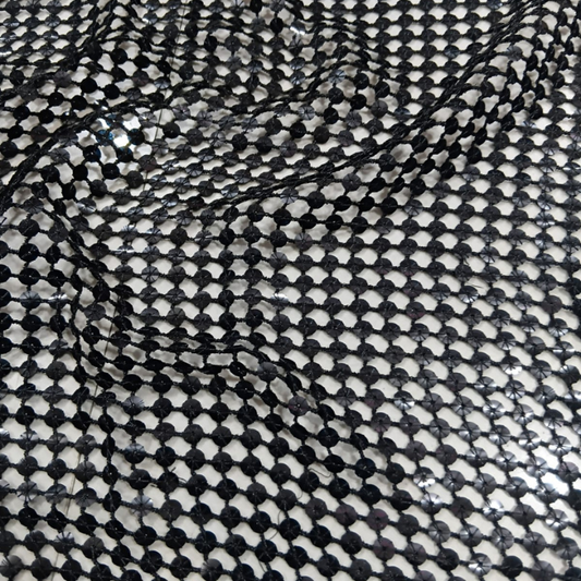 Premium Floral Cutwork Lace Fabric 36 Width Metallic Sequin Netting