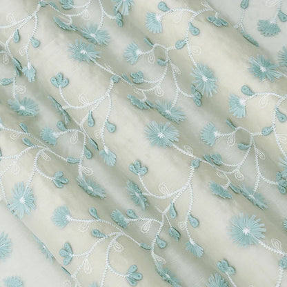 Chanderi Embroidery Fabric