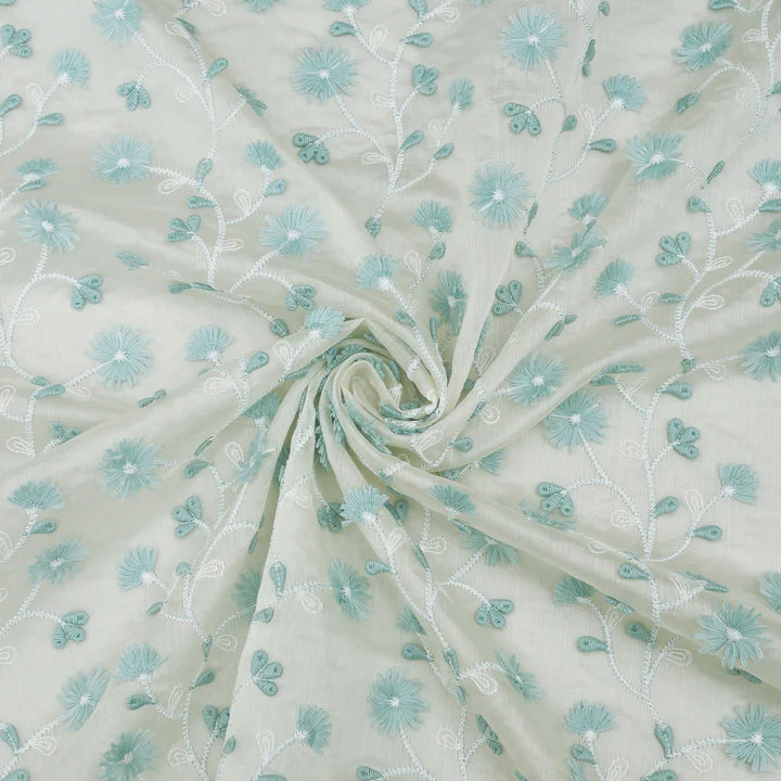 Chanderi Embroidery Fabric