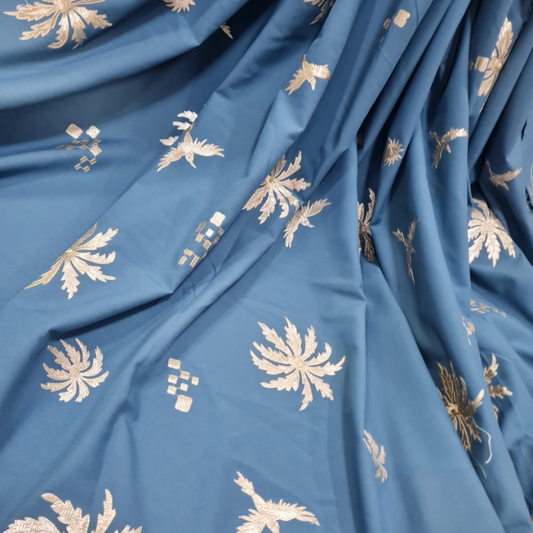 Gotta Patti Embroidery on Banana Fabric