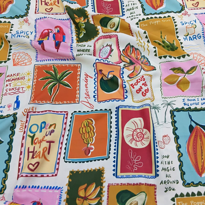 Designer Grade Big Width Printed Linen