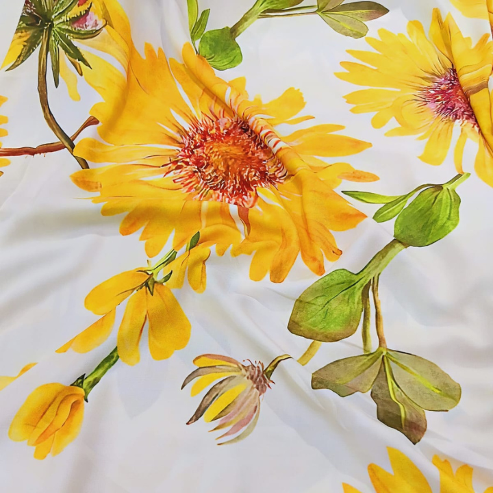 Premium Big Width Linen Print Fabric