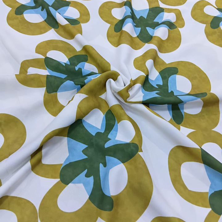 Premium Big Width Linen Print Fabric