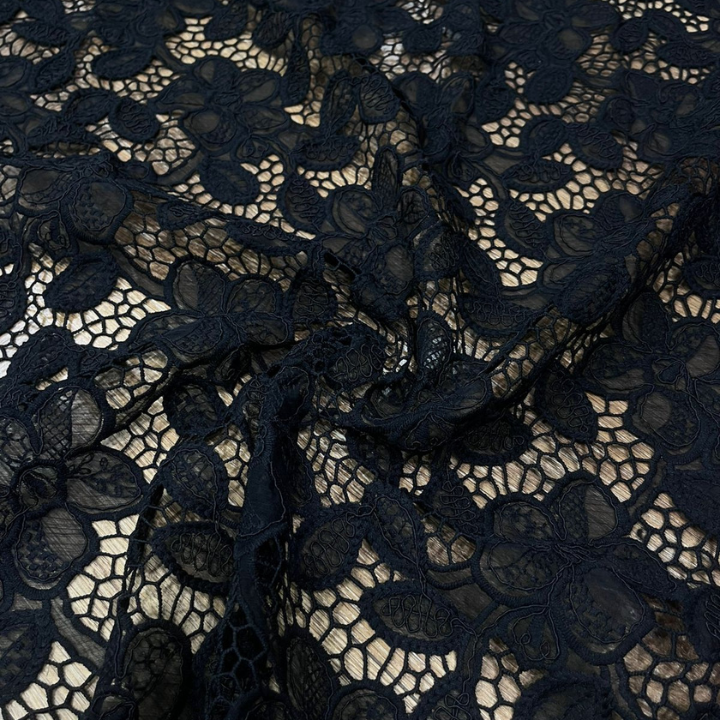 Floral Croatia Organza Fabrics Big Width