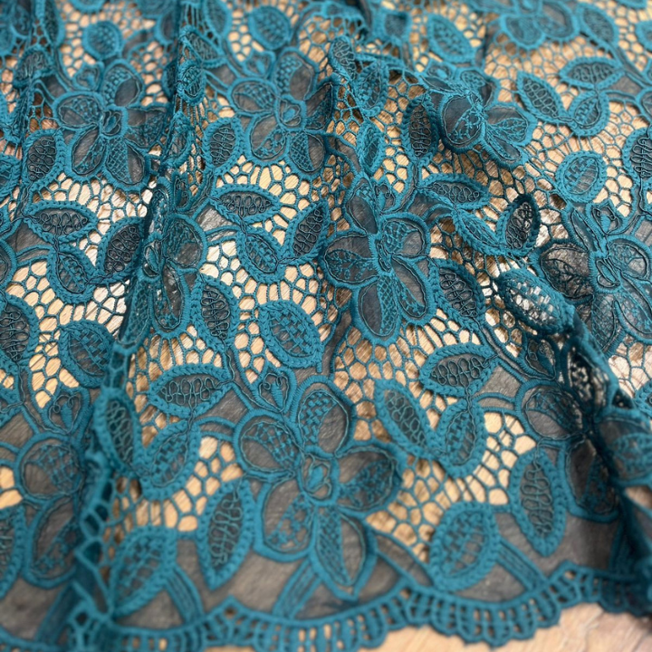 Floral Croatia Organza Fabrics Big Width