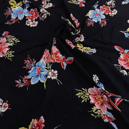 Rayon Multi Designs Floral Prints Big Width