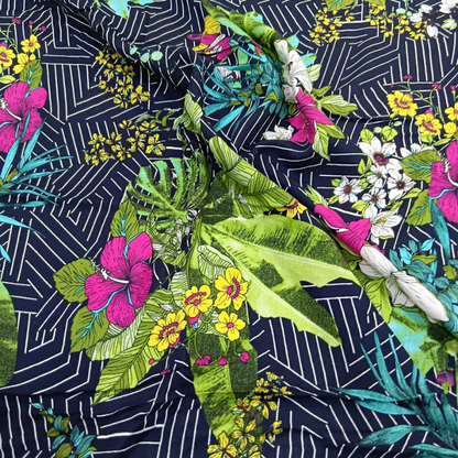 Rayon Multi Designs Floral Prints Big Width