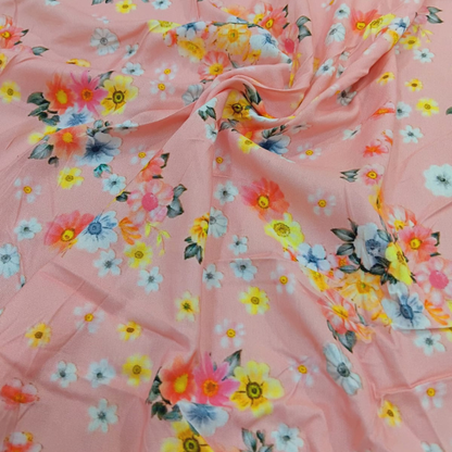 Rayon Multi Designs Floral Prints Big Width