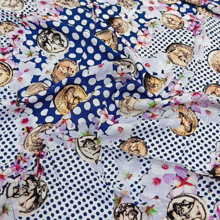 Rayon Multi Designs Floral Prints Big Width
