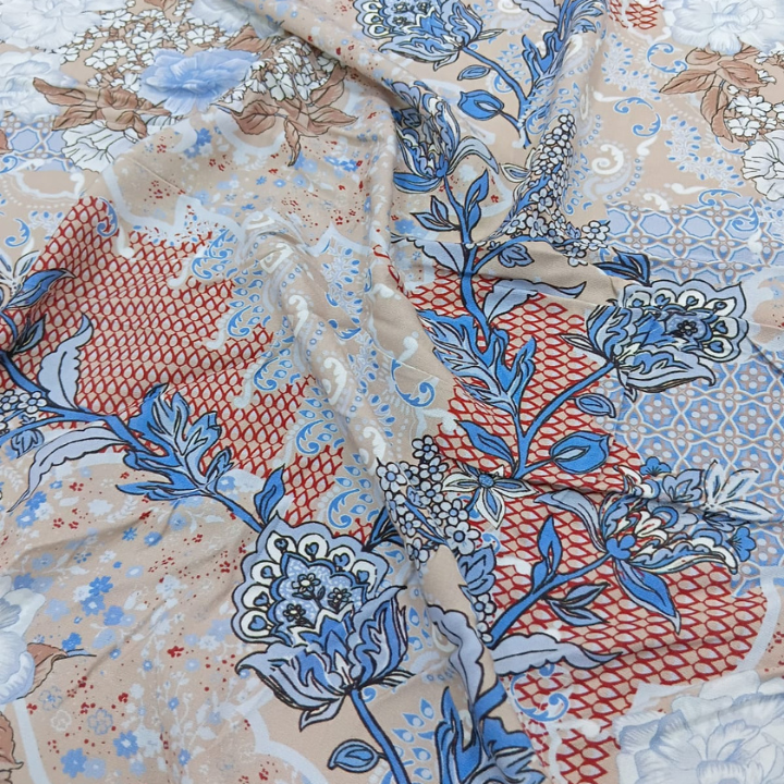 Rayon Multi Designs Floral Prints Big Width
