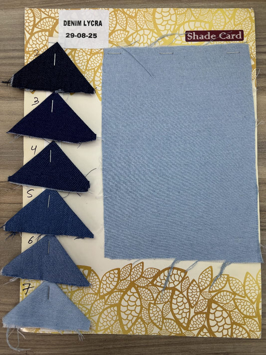 Premium Denim Lycra Shade Card
