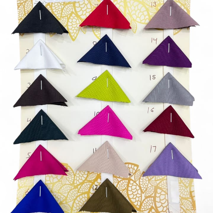 Premium Banana Lycra Shade Card