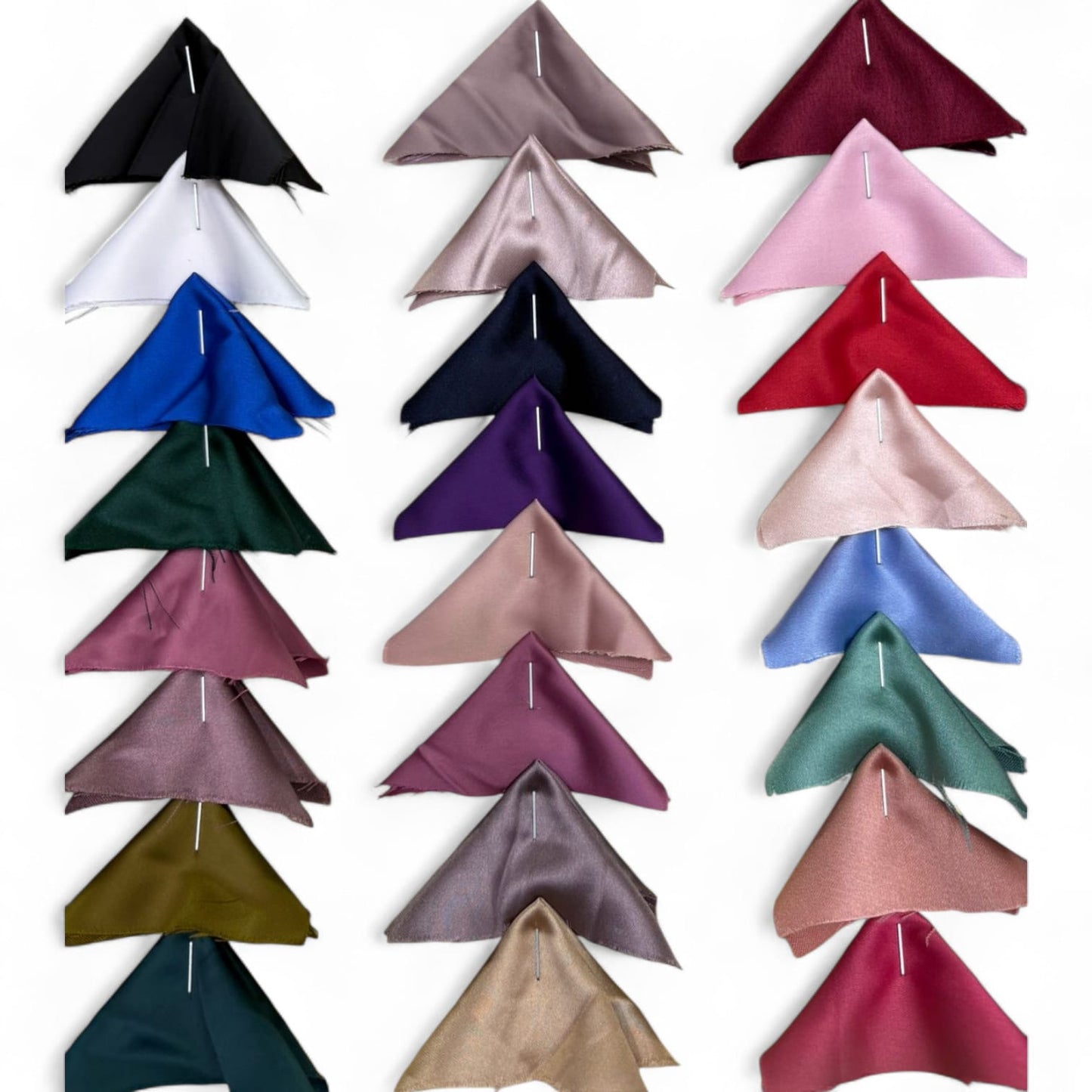 Premium Twist Satin Shade Card High Luster Solid Pattern