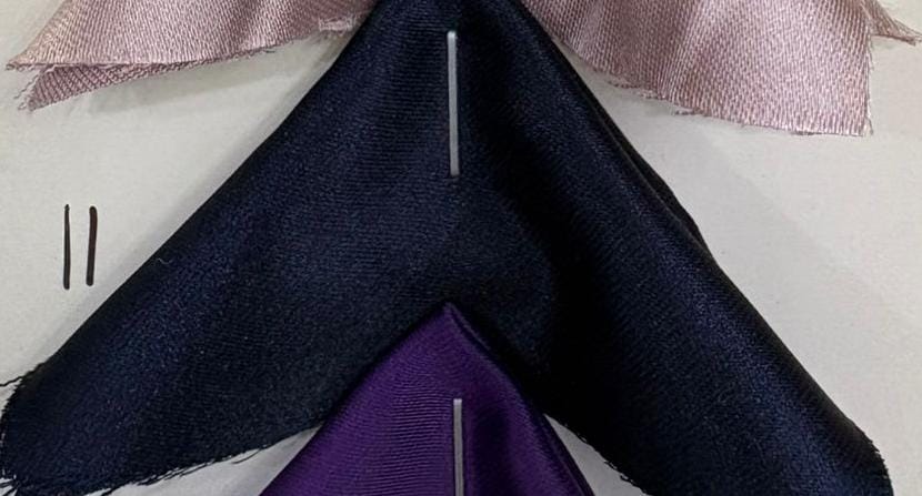 Premium Twist Satin Shade Card High Luster Solid Pattern